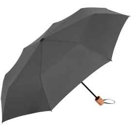 Зонт складной OkoBrella, серый, Цвет: серый, Размер: длина в сложении 26 см