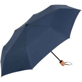 Зонт складной OkoBrella, темно-синий, Цвет: темно-синий, Размер: длина в сложении 26 см