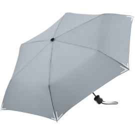 Зонт складной Safebrella, серый, Цвет: серый, Размер: длина в сложении 27 см