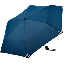 Зонт складной Safebrella, темно-синий, Цвет: темно-синий, Размер: длина в сложении 27 см