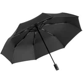 Зонт складной AOC Mini с цветными спицами, серый, Цвет: серый, Размер: длина 57 см