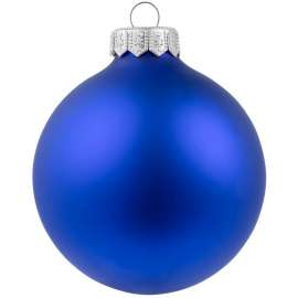Елочный шар Gala Night Matt в коробке с тиснением, синий, 8 см, Цвет: синий, Размер: диаметр шара: 8 с