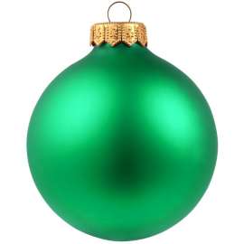 Елочный шар Gala Night Matt в коробке с тиснением, зеленый, 8 см, Цвет: зеленый, Размер: диаметр шара: 8 с