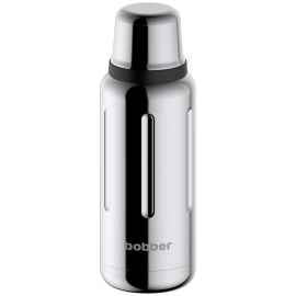 Термос Flask 1000, вакуумный, стальной зеркальный, Цвет: стальной, Объем: 100, Размер: диаметр дна 9