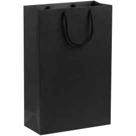 Пакет бумажный Porta M, черный, Цвет: черный, Размер: 23х35х10 см