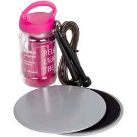 Набор для фитнеса PinkyGrey, со скакалкой, Размер: фитнес-диски: диаметр 17