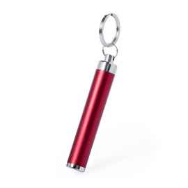Брелок BIMOX с фонариком, красный, L=8,5см, пластик, Цвет: красный