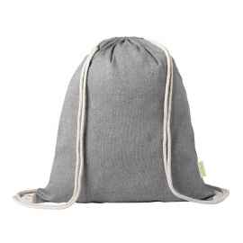 Рюкзак KONIM, черный, 42x38 см, 100% переработанный хлопок, 120 г/м2, Цвет: Чёрный