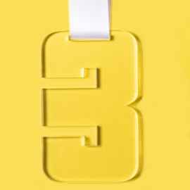 Медаль THIRD PLACE в подарочной упаковке, акрил, Цвет: прозрачный