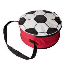 Сумка футбольная, красный, D36 cm, 600D полиэстер, Цвет: белый, красный, Размер: D36