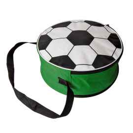 Сумка футбольная, зеленый, D36 cm, 600D полиэстер, Цвет: белый, зеленый, Размер: D36