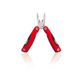 Мультитул BLAUDEN, нержавеющая сталь, пластиковая ручка, 12 функций, красный, Цвет: красный, Размер: 5 x 10.5 x 1.7 см