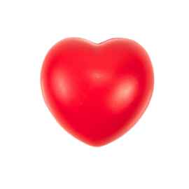 Антистресс  'Сердце', красный, 7,6х7х5,4 см, вспененный каучук,, Цвет: красный