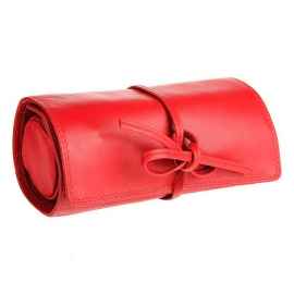 Футляр для украшений   'Милан',  красный, 16х5х7 см,  кожа, подарочная упаковка, Цвет: красный