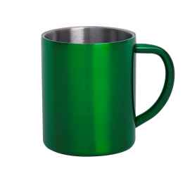 Кружка YOZAX, 280 мл, зеленый, нержавеющая сталь, лазерная гравировка, Цвет: зеленый