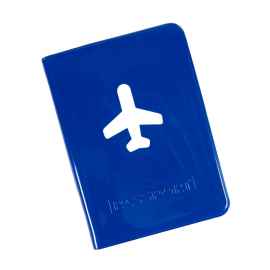 Обложка для паспорта 'Flight' 10 x 13,8 см, ПВХ, синий, Цвет: синий