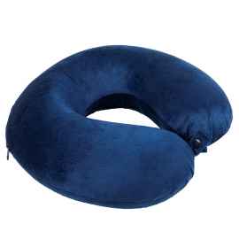 Подушка дорожная  'SOFT', memory foam, микрофибра синий, Цвет: синий