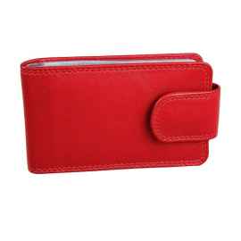 Футляр для  кредитных карт  'Верона',  11*6,5 см,  кожа, подарочная упаковка, Цвет: красный