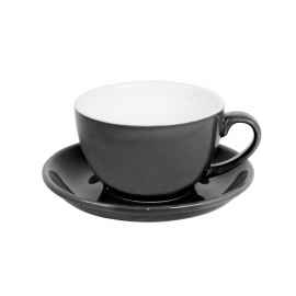 Чайная/кофейная пара CAPPUCCINO, черный, 260 мл, фарфор, Цвет: Чёрный