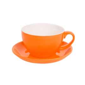 Чайная/кофейная пара CAPPUCCINO, оранжевый, 260 мл, фарфор, Цвет: оранжевый