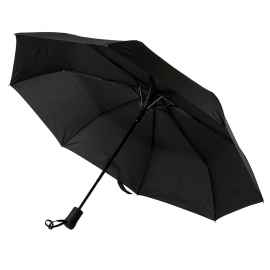 Зонт MANCHESTER складной, полуавтомат, черный, D=100 см, 100% нейлон, Цвет: Чёрный