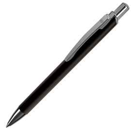 WORK, ручка шариковая, черный/хром, металл, Цвет: черный, серебристый