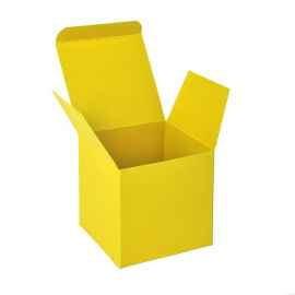Коробка подарочная CUBE, 9*9*9 см, желтый, Цвет: желтый