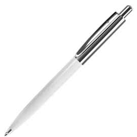 BUSINESS, ручка шариковая, белый/серебристый, металл/пластик, Цвет: белый, серебристый