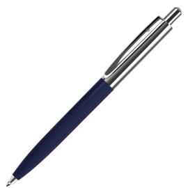 BUSINESS, ручка шариковая, синий/серебристый, металл/пластик, Цвет: синий, серебристый