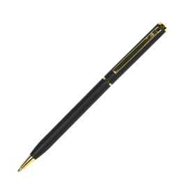 SLIM, ручка шариковая, чёрный/золотистый, металл, Цвет: черный, золотистый