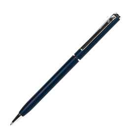 SLIM, ручка шариковая, синий матовый/хром, металл, Цвет: синий матовый, серебристый