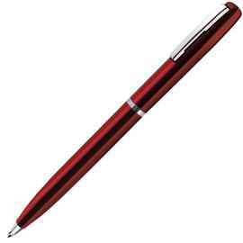 CLICKER, ручка шариковая, красный/хром, металл, Цвет: красный, серебристый