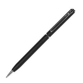 SLIM, ручка шариковая, чёрный/хром, металл, Цвет: черный, серебристый