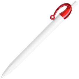 JOCKER, ручка шариковая, красный/белый, пластик, Цвет: белый, красный