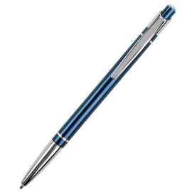 SHAPE, ручка шариковая, синий/хром, анодированный алюминий/пластик, Цвет: синий