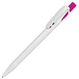 Ручка шариковая TWIN WHITE, белый/розовый, пластик, Цвет: белый, розовый