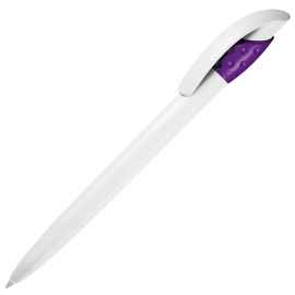 GOLF, ручка шариковая, фиолетовый/белый, пластик, Цвет: белый, фиолетовый