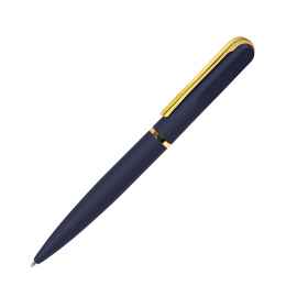 FARO, ручка шариковая, темно-синий/золотистый, металл, пластик, софт-покрытие, Цвет: синий, золотистый