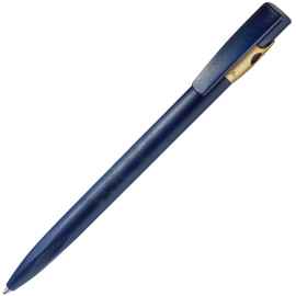 KIKI FROST GOLD, ручка шариковая, синий/золотистый, пластик, Цвет: синий, золотистый
