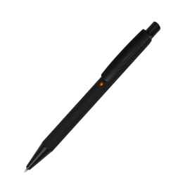 ENIGMA, ручка шариковая, черный/оранжевый, металл, пластик, софт-покрытие, Цвет: черный, оранжевый