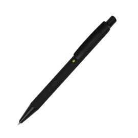 ENIGMA, ручка шариковая, черный/желтый, металл, пластик, софт-покрытие, Цвет: черный, желтый