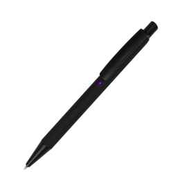 ENIGMA, ручка шариковая, черный/фиолетовый, металл, пластик, софт-покрытие, Цвет: черный, фиолетовый