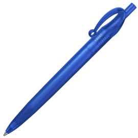 JOCKER, ручка шариковая, фростированный синий, пластик, Цвет: синий