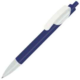 TRIS, ручка шариковая, ярко-синий корпус/белый, пластик, Цвет: ярко-синий, белый