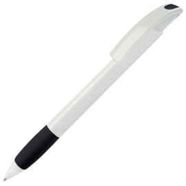 NOVE, ручка шариковая с грипом, черный/белый, пластик, Цвет: белый, черный