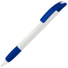 NOVE, ручка шариковая с грипом, синий/белый, пластик, Цвет: белый, синий