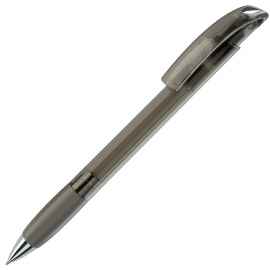 NOVE LX, ручка шариковая с грипом, прозрачный серый/хром, пластик, Цвет: серый, серебристый