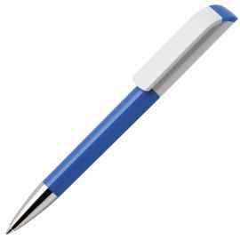 Ручка шариковая TAG, лазурный корпус/белый клип, пластик, Цвет: лазурный