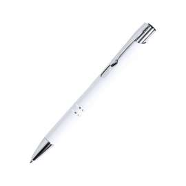 ZROMEN, ручка шариковая, белый, металл, софт-покрытие, Цвет: белый
