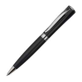WIZARD CHROME, ручка шариковая, черный/хром, металл, Цвет: Чёрный